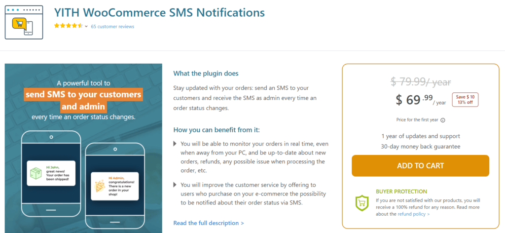 YITH WooCommerce Notificaciones SMS