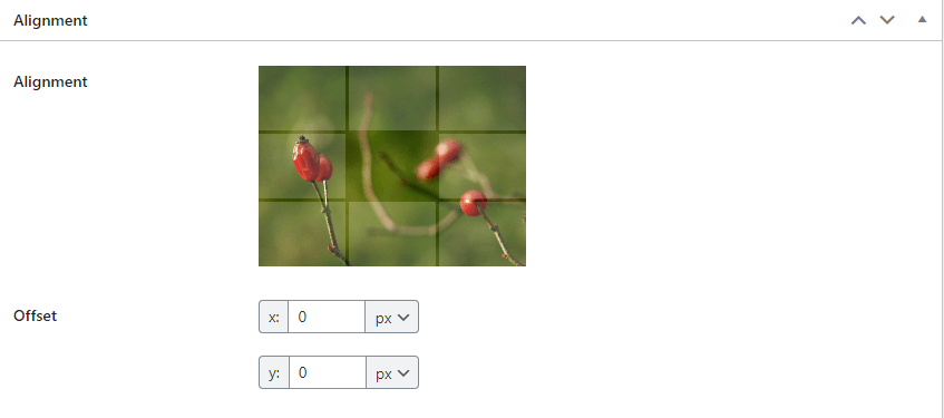 Align watermark on images