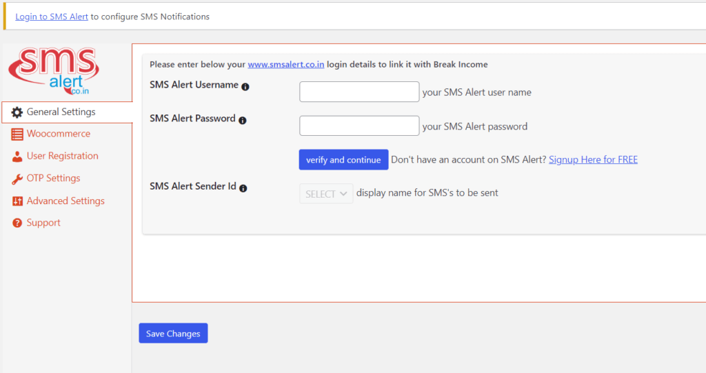 sms alert login - send SMS notifications from WooCommerce