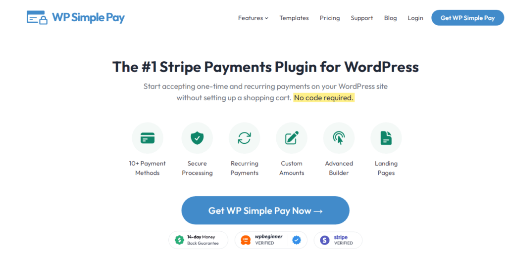 WP Simple Pay buy now pay later plugin