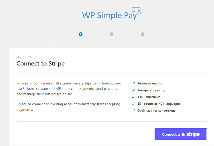 Stripe payments in WordPress