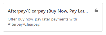 Afterpay payments in WordPress 