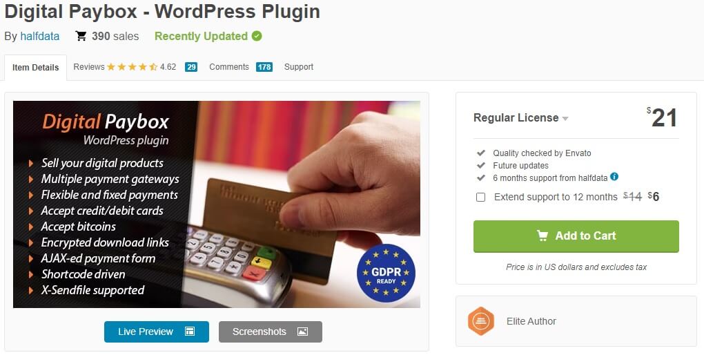 digital paybox plugins to accept bitcoin in wordpress