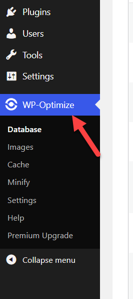 wp optimize settings