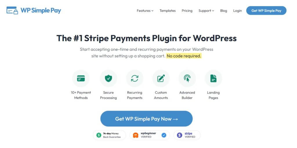 wp simple pay best wordpress stripe plugins