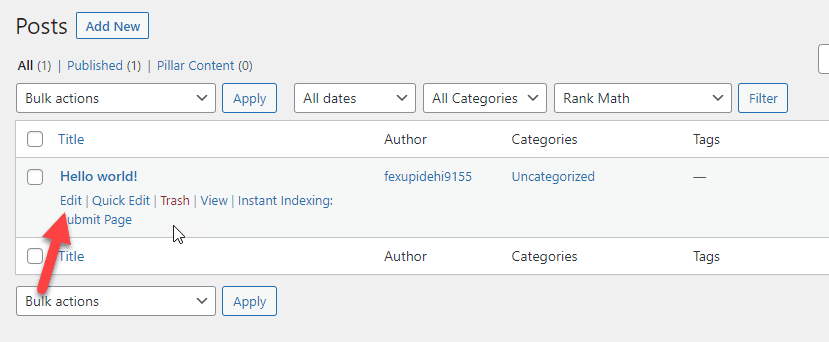 edit post - add meta tags in wordpress