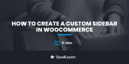 create a custom sidebar in WooCommerce