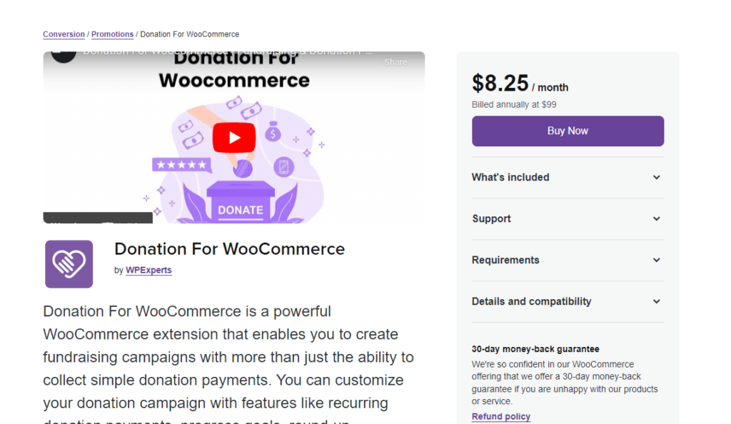 donation for WooCommerce - best WooCommerce donation plugins