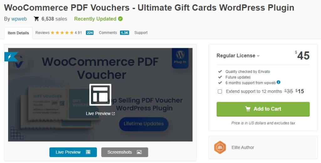 pdf vouchers woocommerce gift card plugins