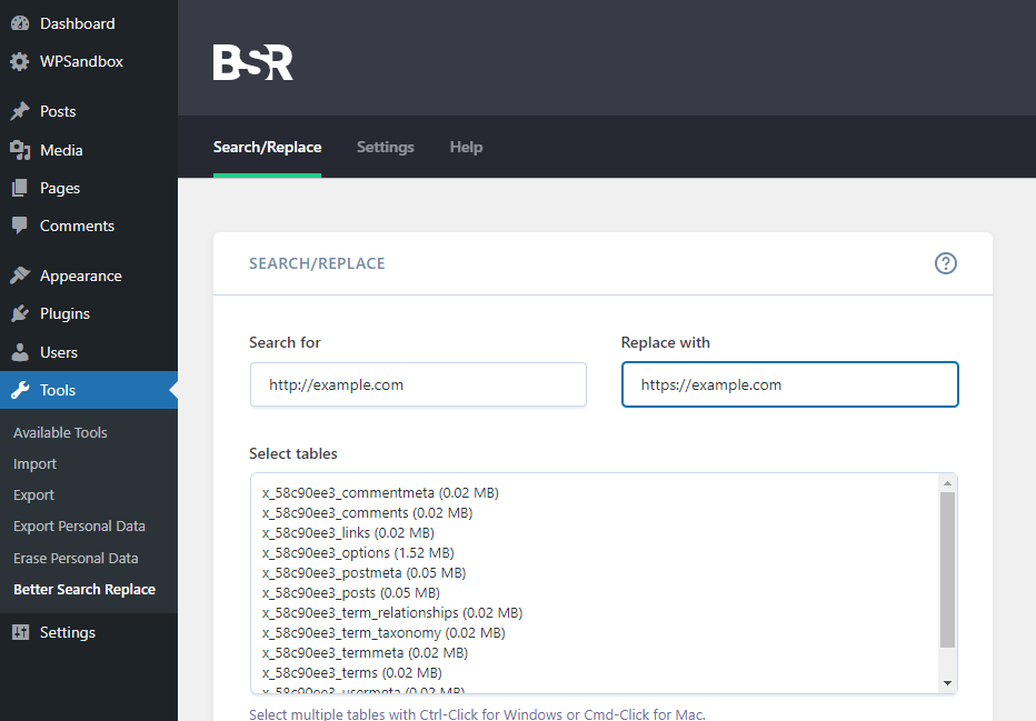 BSR settings - install SSL certificate on WordPress