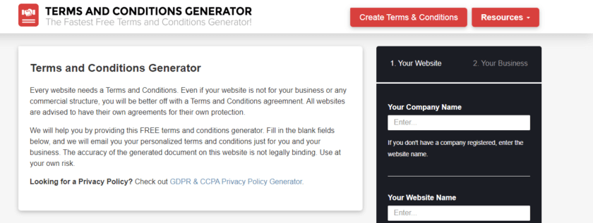 terms-and-conditions-generators-free-tool