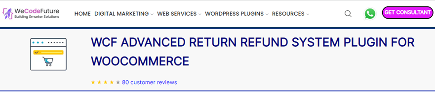 WCF Advanced Return Plugin for WooCommerce