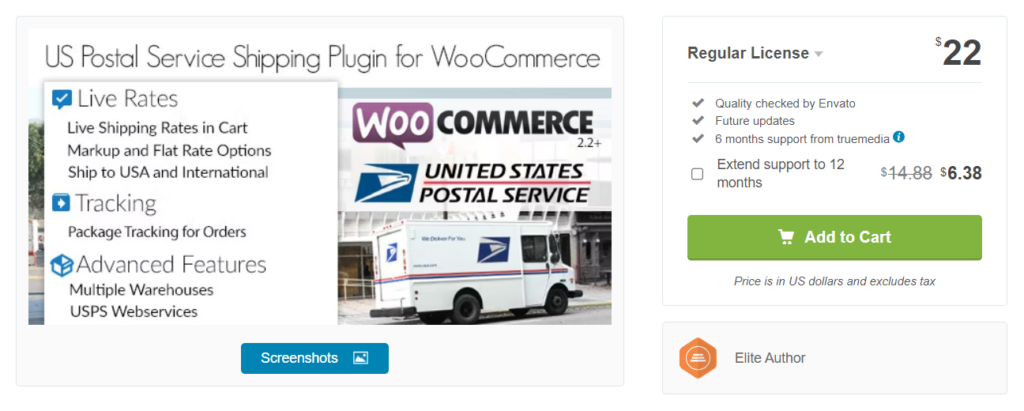 US Postal Service Shipping Plugin