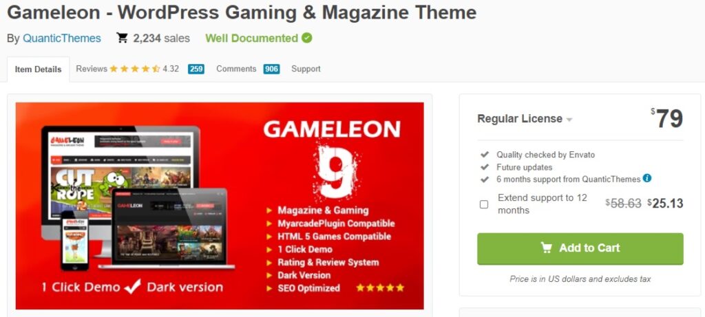 gameleon gaming wordpress themes
