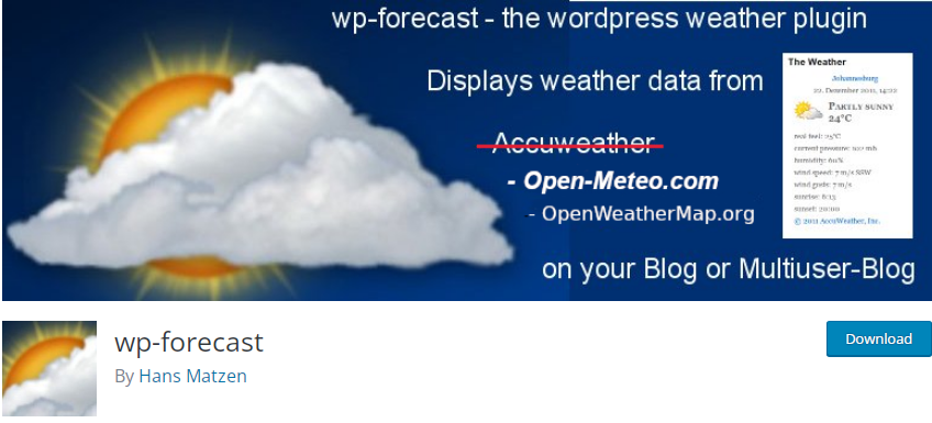 WP-Forecast plugin