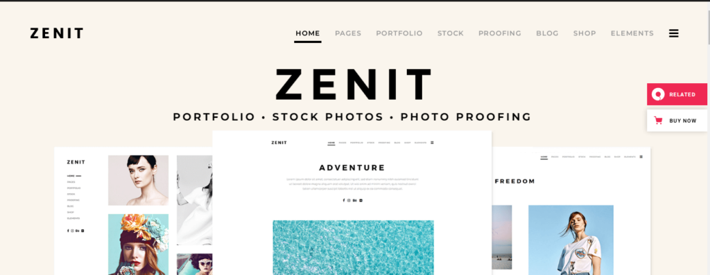 Zenit stock photo theme