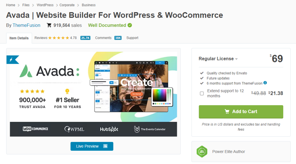 Avada WordPress theme - best responsive WordPress themes