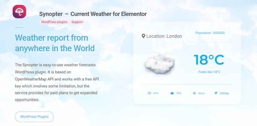 synopter-elementor-weather-plugin