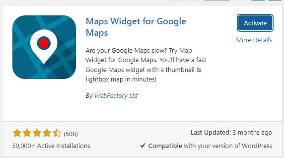 Maps Widget for Google Maps - Customize WooCommerce Sidebar