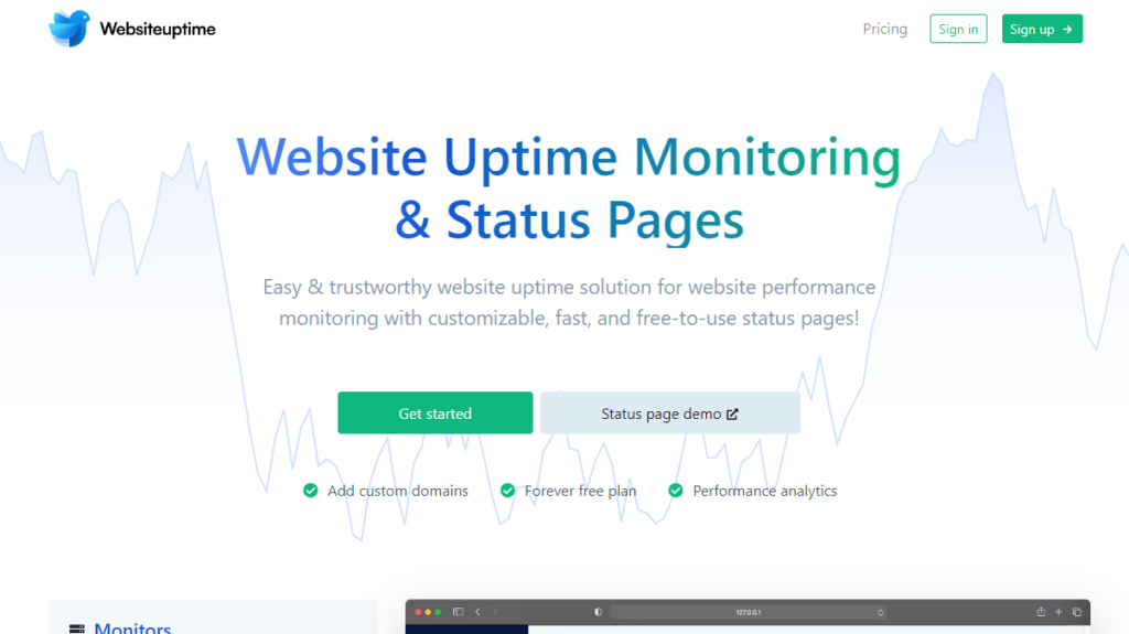 Websiteuptime.io - monitor the uptime of a WordPress website
