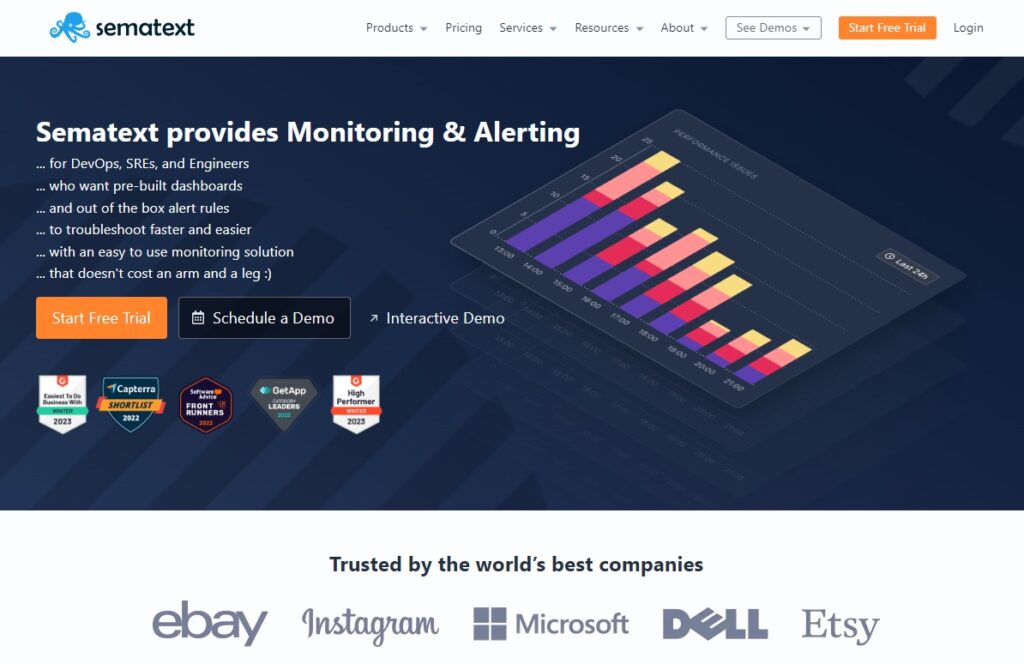 sematext website uptime monitoring tools