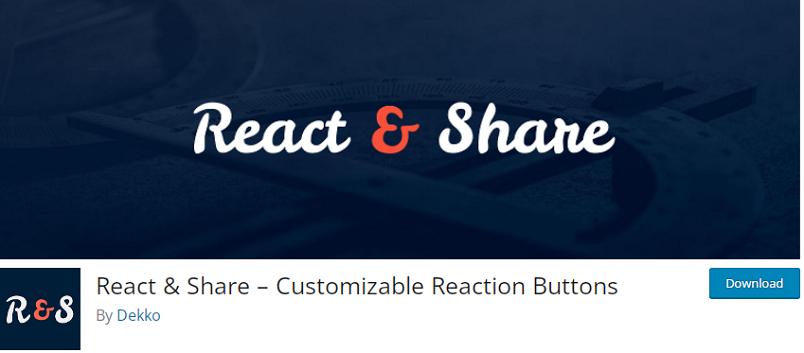 React and Share emoji reaction plugin
