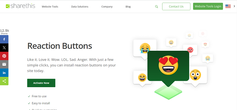 Reaction Buttons emoji reaction plugin