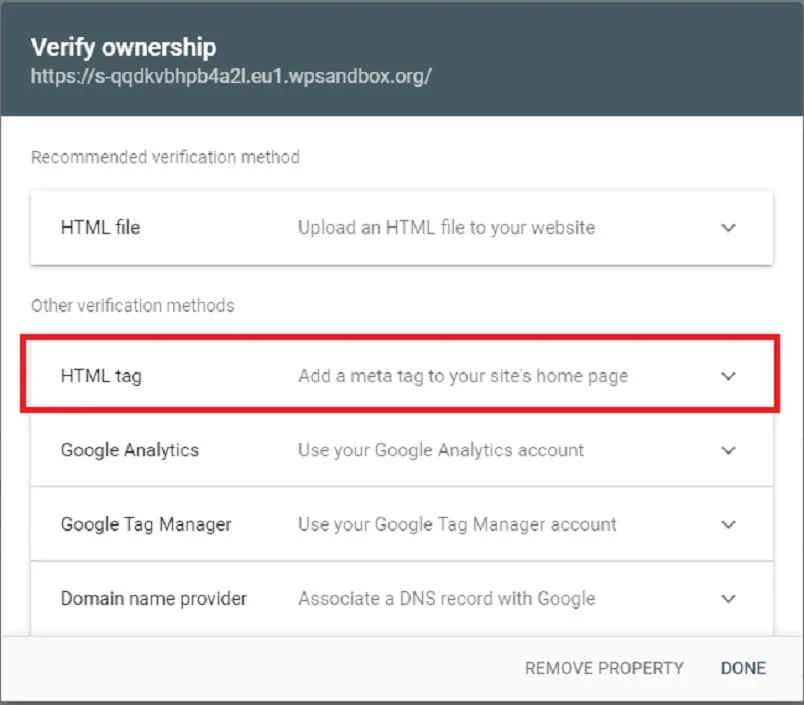 Classified ads website HTML tag