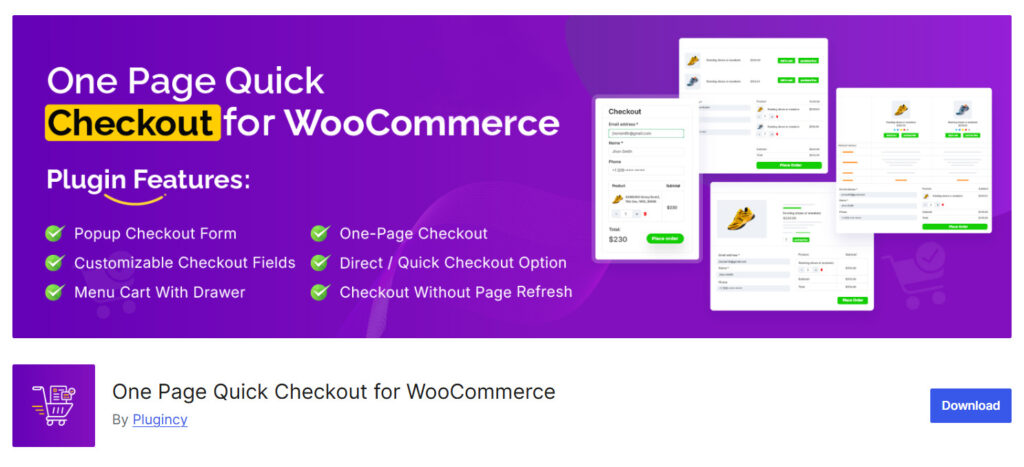 One Page Quick Checkout for WooCommerce
